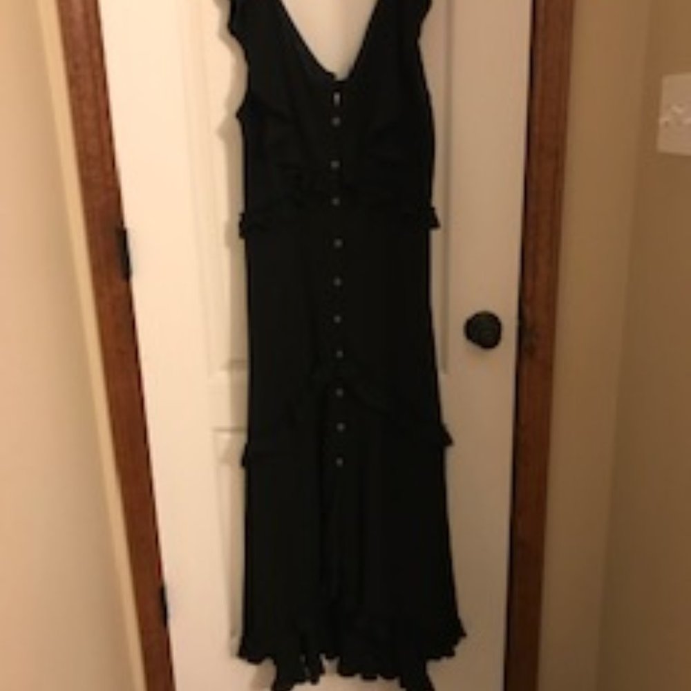 NWT- Ruffle layered maxi dress